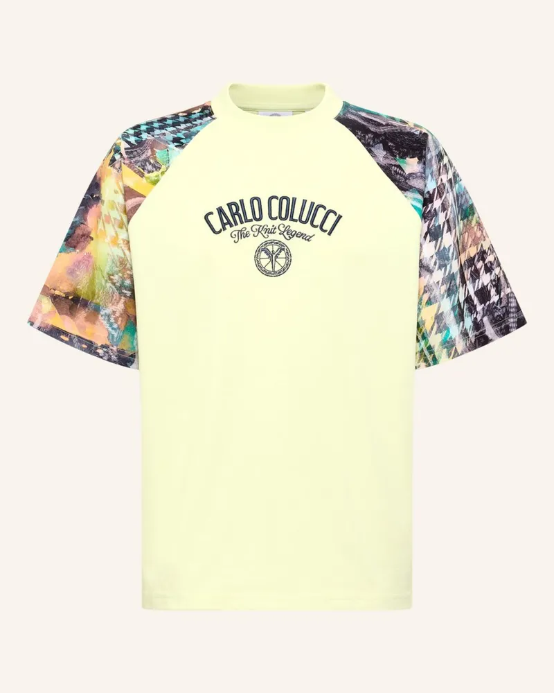 Carlo Colucci T-Shirt - The Knit Legend Felicetti weiss Grün