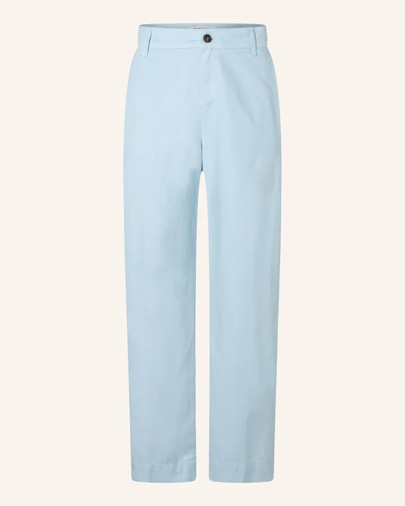 THE.NIM Hose Chino Flat Front blau Hellblau