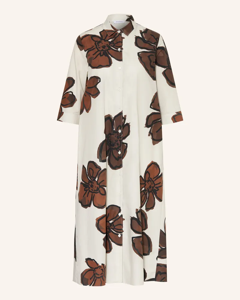 ROSSO35 Hemdblusenkleid Mit 3/4-Arm braun Braun