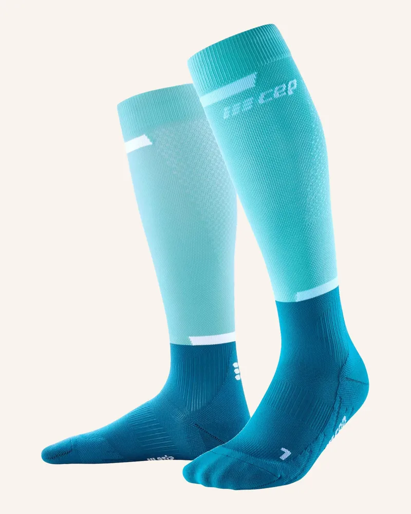 CEP Laufsocken THE RUN KNEE-HIGH mit Kompression Petrol