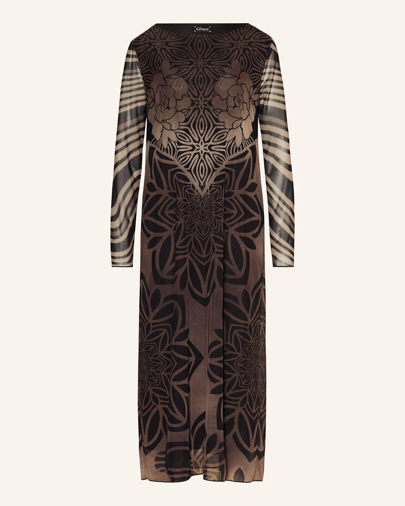 Grace Mesh-Kleid braun Taupe