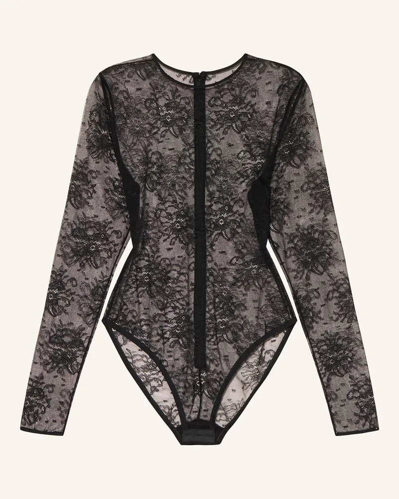 Dolce & Gabbana Spitzenbody Schwarz