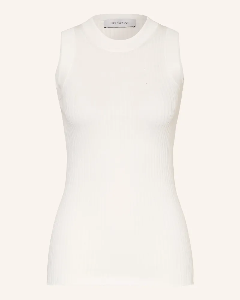 SPORTMAX Stricktop Tione weiss Creme