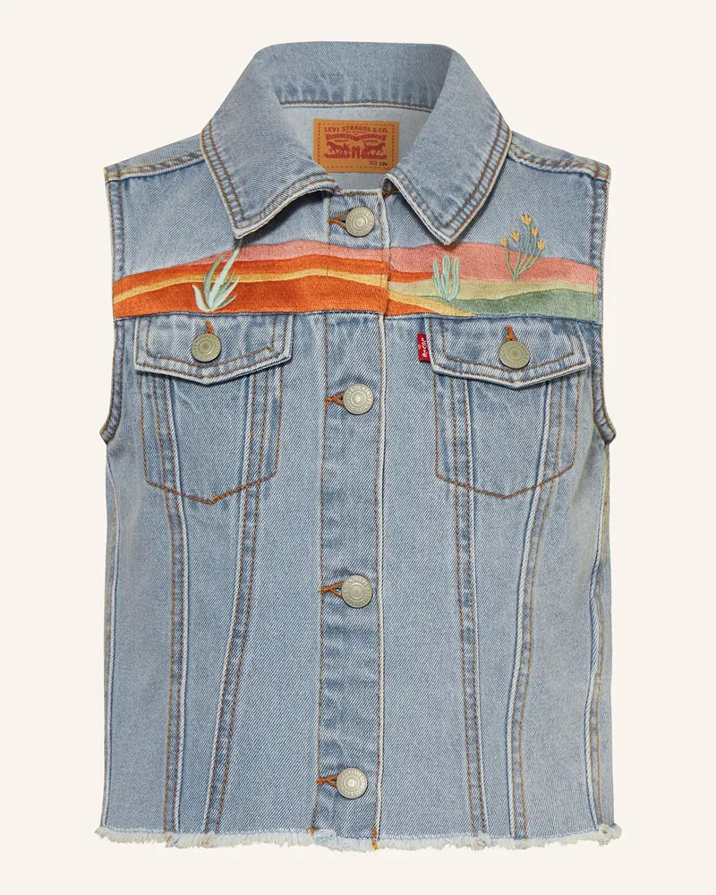 Levi's Jeansweste Hellblau