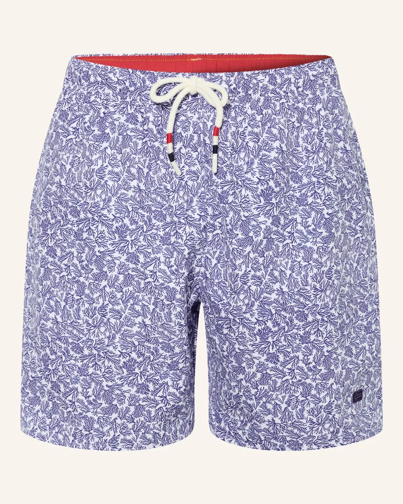 Napapijri Badeshorts V-Elior blau Weiss