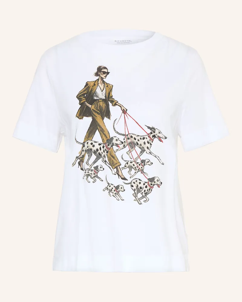 Rich&Royal T-Shirt Mit Schmucksteinen weiss Weiss