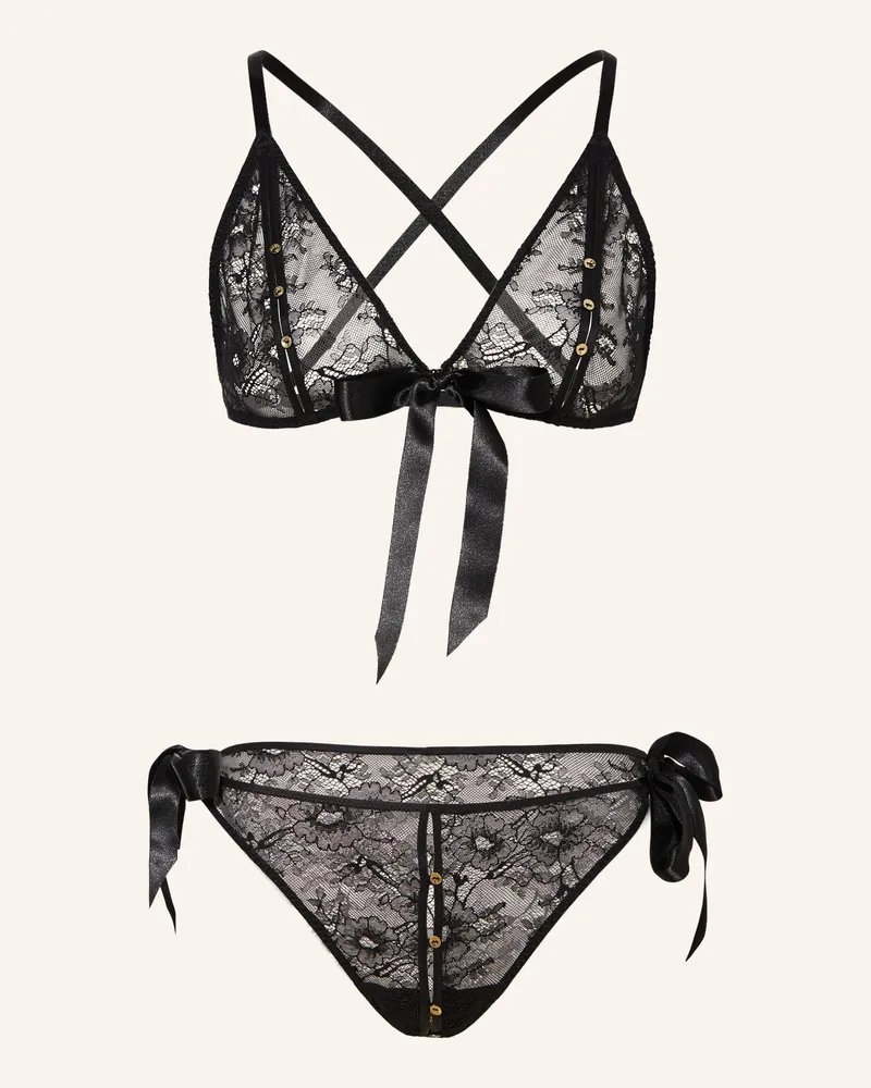 Aubade Set Lace Insomnia: Triangel-Bh Und Slip schwarz Schwarz