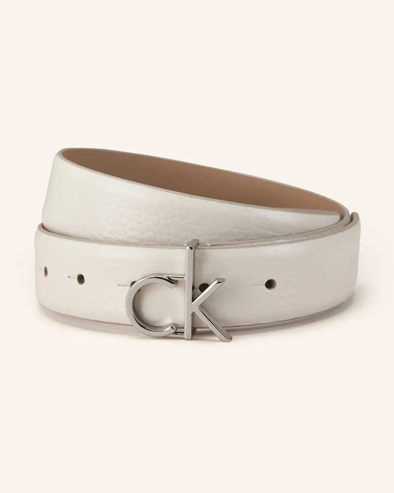 Calvin Klein Ledergürtel Ecru