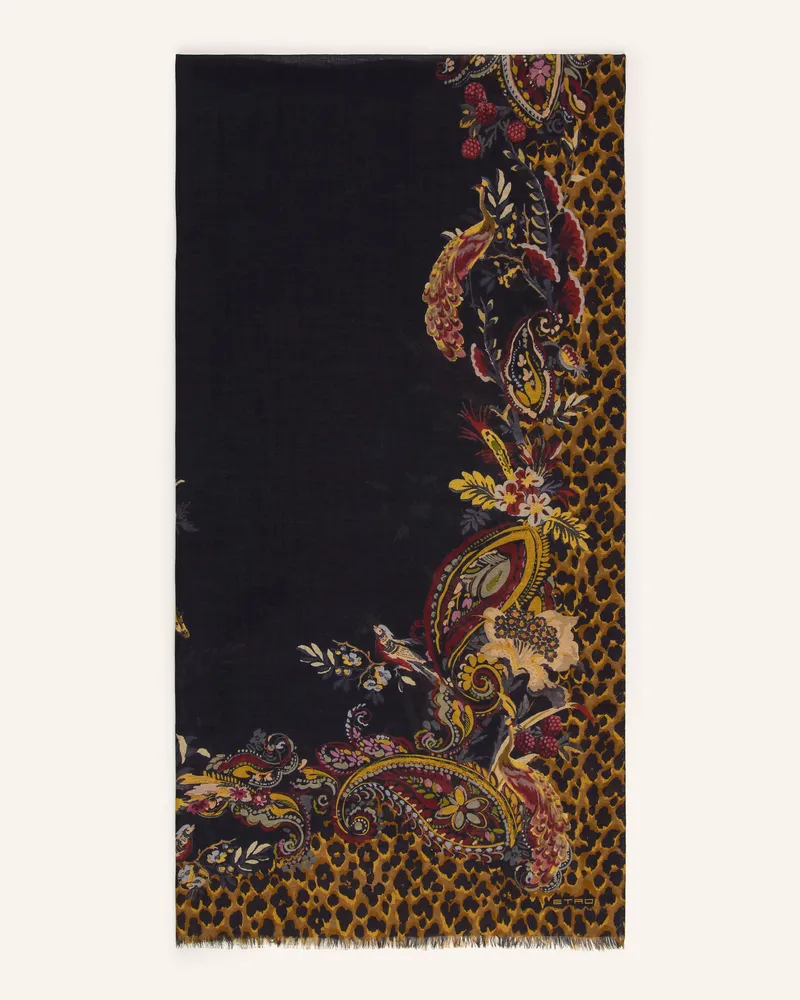 Etro Schal schwarz Schwarz
