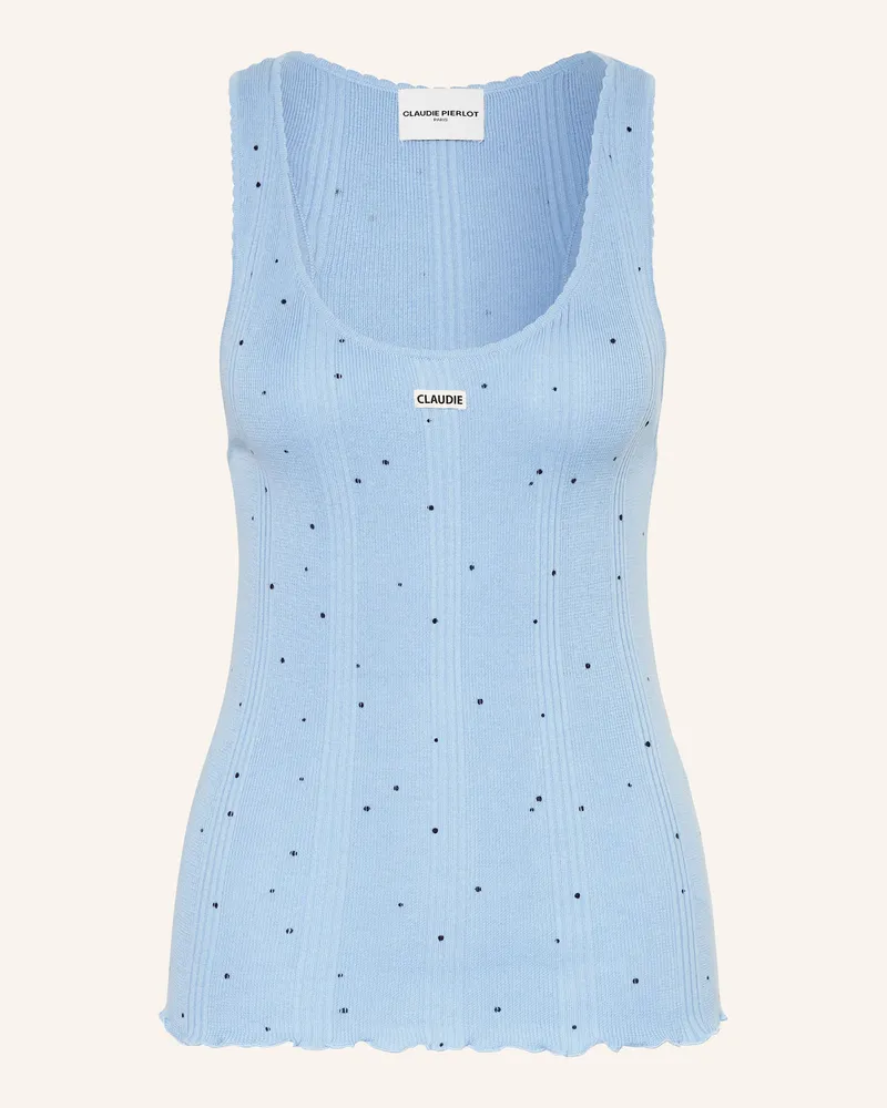 Claudie Pierlot Stricktop Hellblau