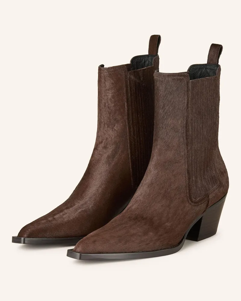 Lola Cruz Cowboy Boots Dunkelbraun