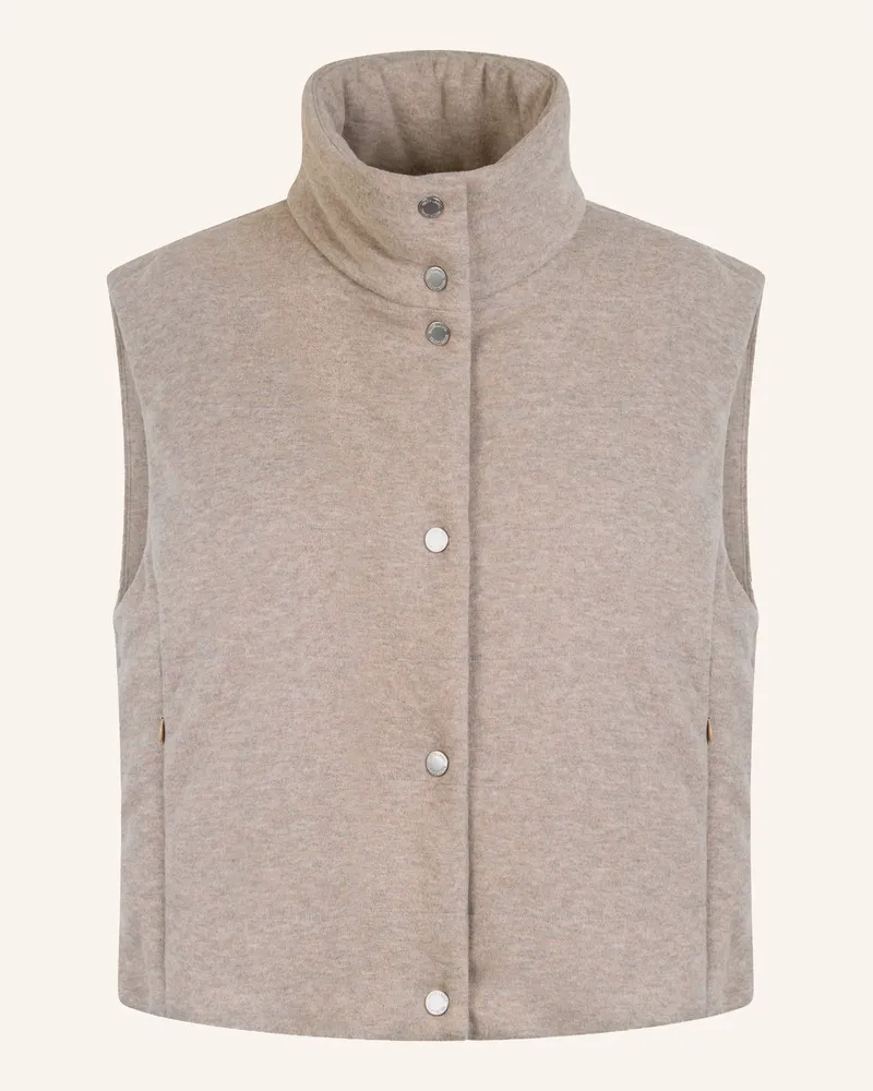 White Label Steppweste Jersey Steppweste beige Taupe