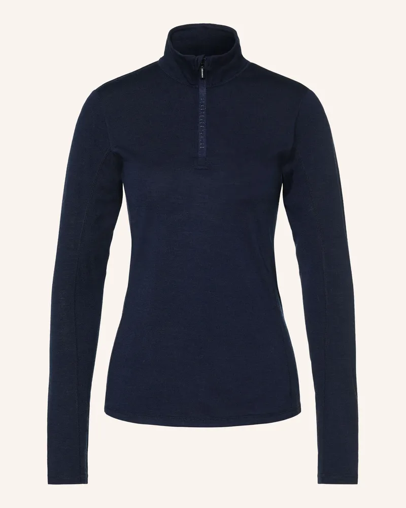 Röhnisch Midlayer Mit Merinowolle blau Dunkelblau