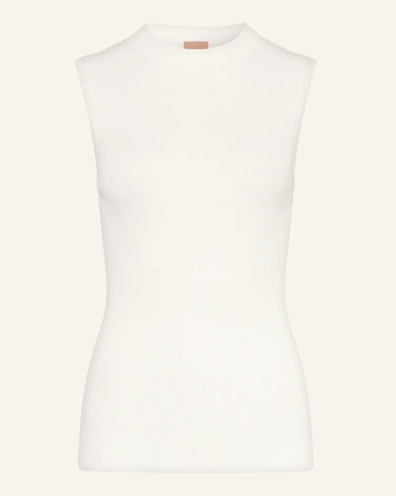 HUGO BOSS Stricktop Feskies weiss Ecru
