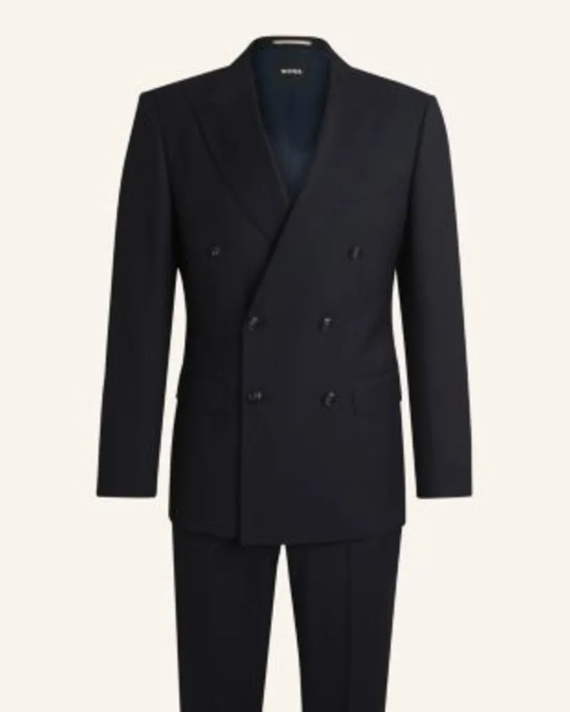 HUGO BOSS Business Anzug H-HUGE-2PCS-DB-254 Slim Fit Dunkelblau