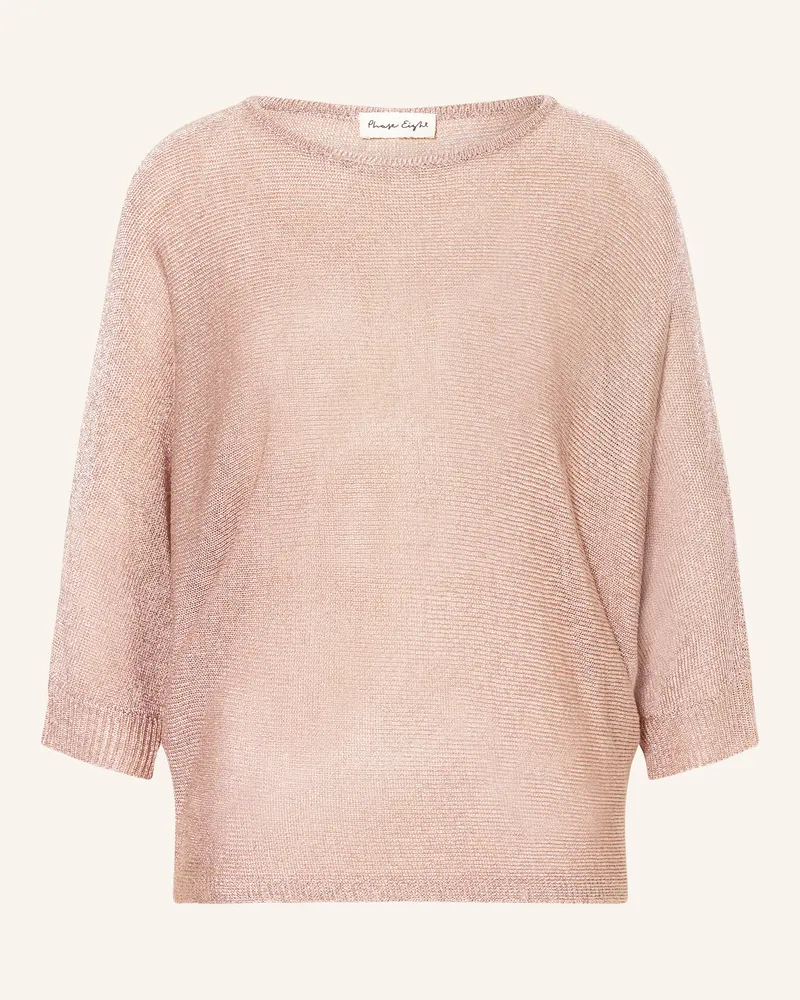 Phase Eight Pullover mit Glitzergarn und 3/4-Arm Gold
