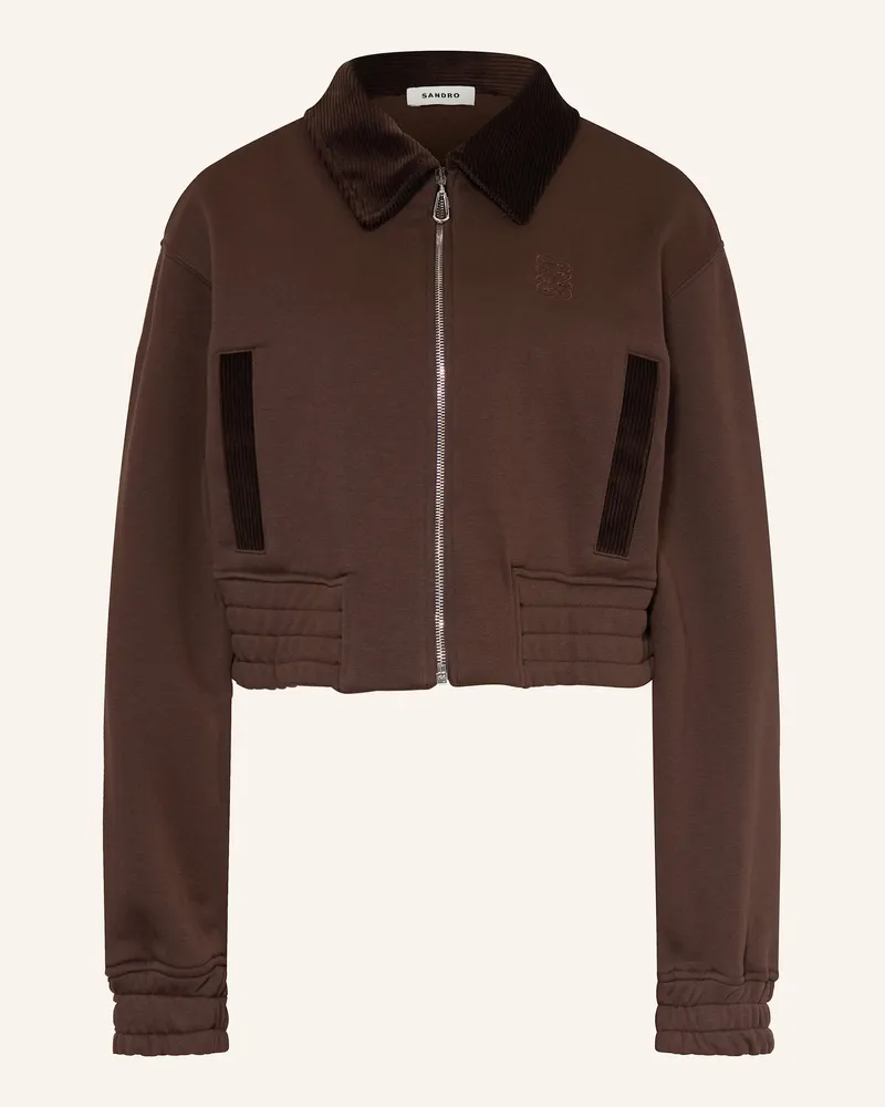 Sandro Sweatjacke Braun