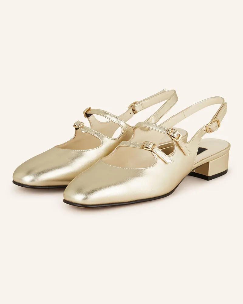 Carel Slingpumps PECHE Gold