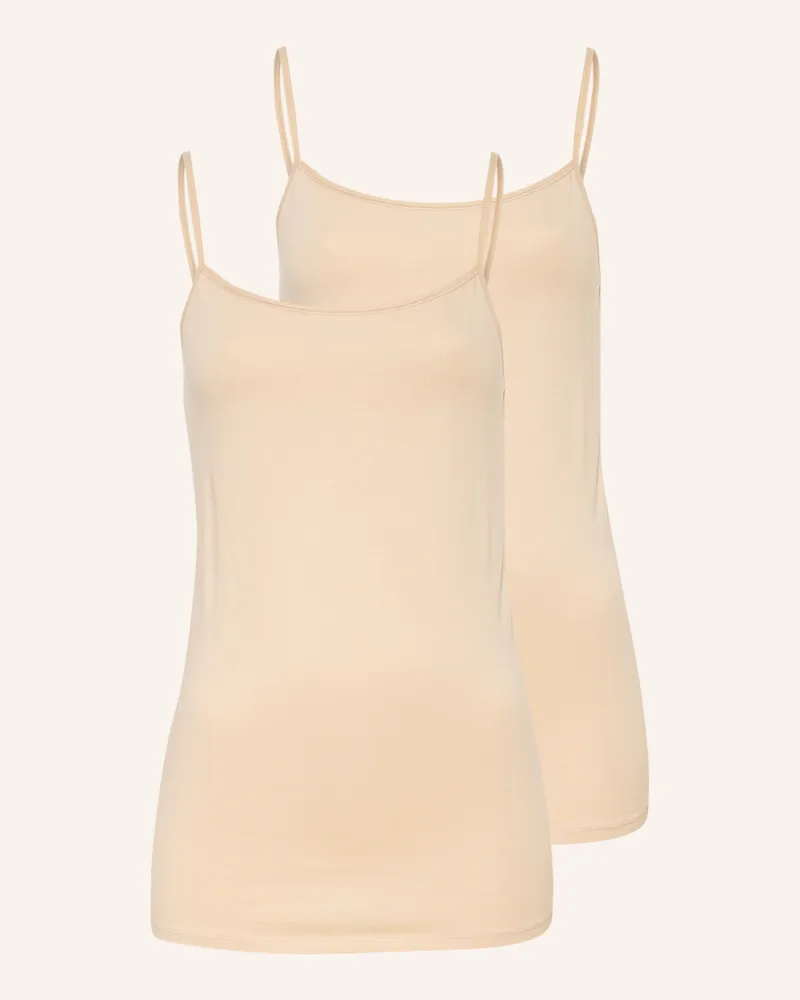Schiesser 2er-Pack Tops 95/5 Beige