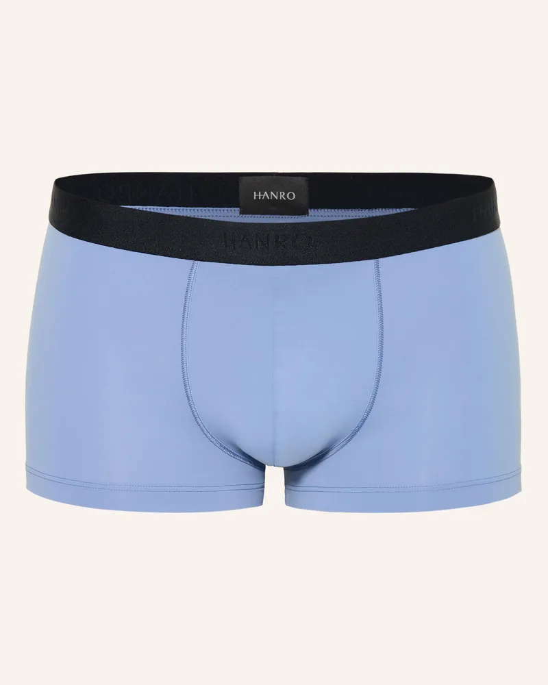 Hanro Boxershorts Micro Touch blau Blaugrau