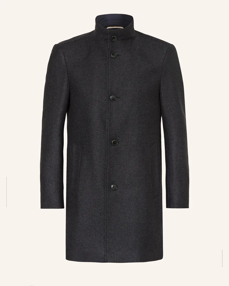 HUGO BOSS Wollmantel Hyde blau Dunkelblau