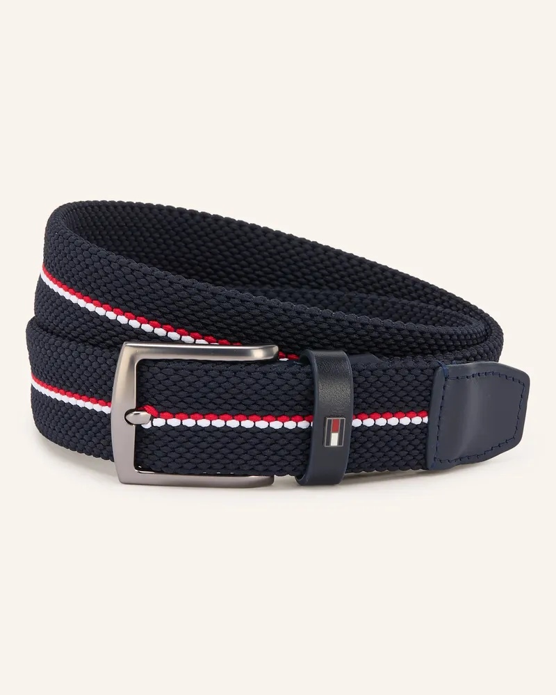Tommy Hilfiger Flechtgürtel DENTON Dunkelblau
