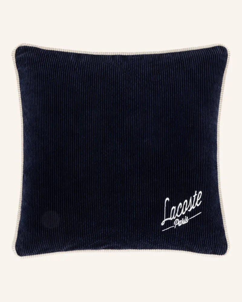 Lacoste Dekokissenhülle Lvelvet blau Dunkelblau