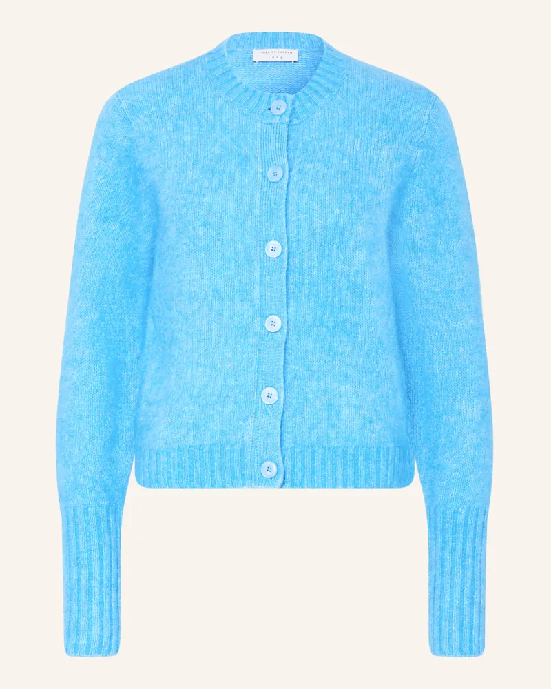 Tiger of Sweden Strickjacke Mit Mohair blau Türkis