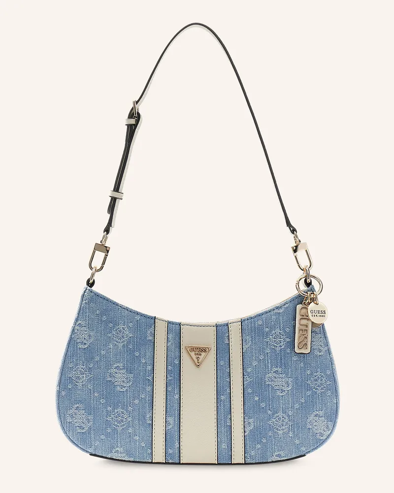 Guess Schultertasche Noelle blau Hellblau