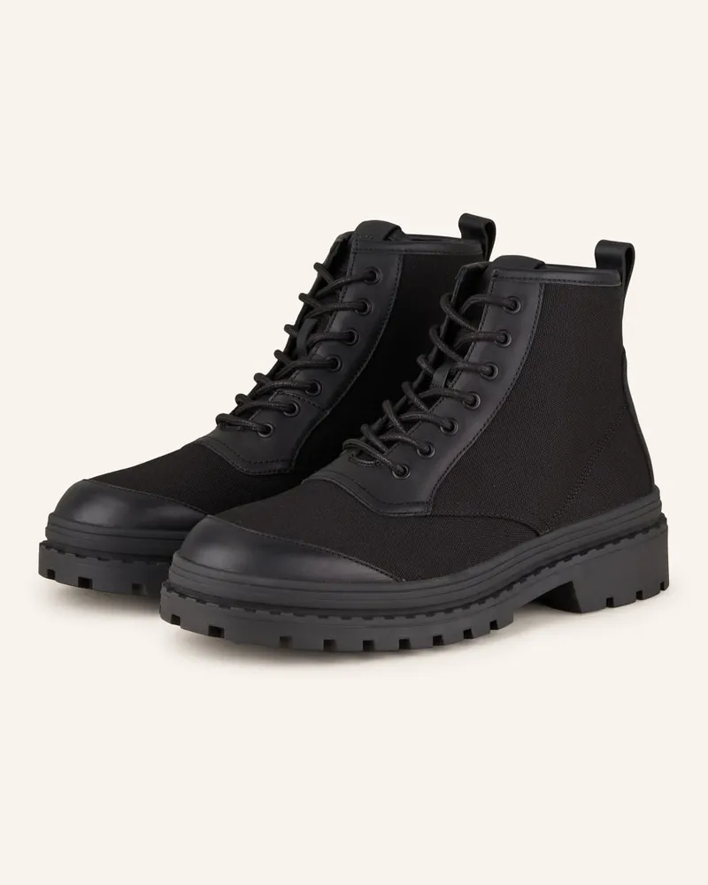 HUGO BOSS Schnürstiefel NEBULAR - SCHWARZ Schwarz