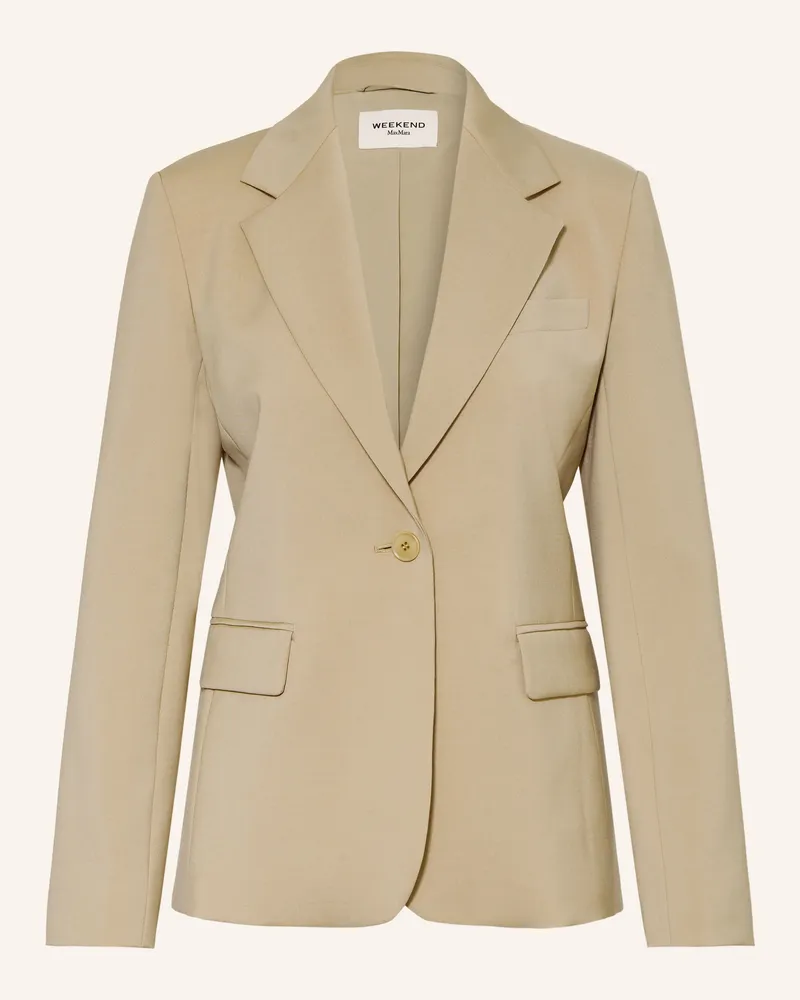 Max Mara Blazer Lamine beige Beige