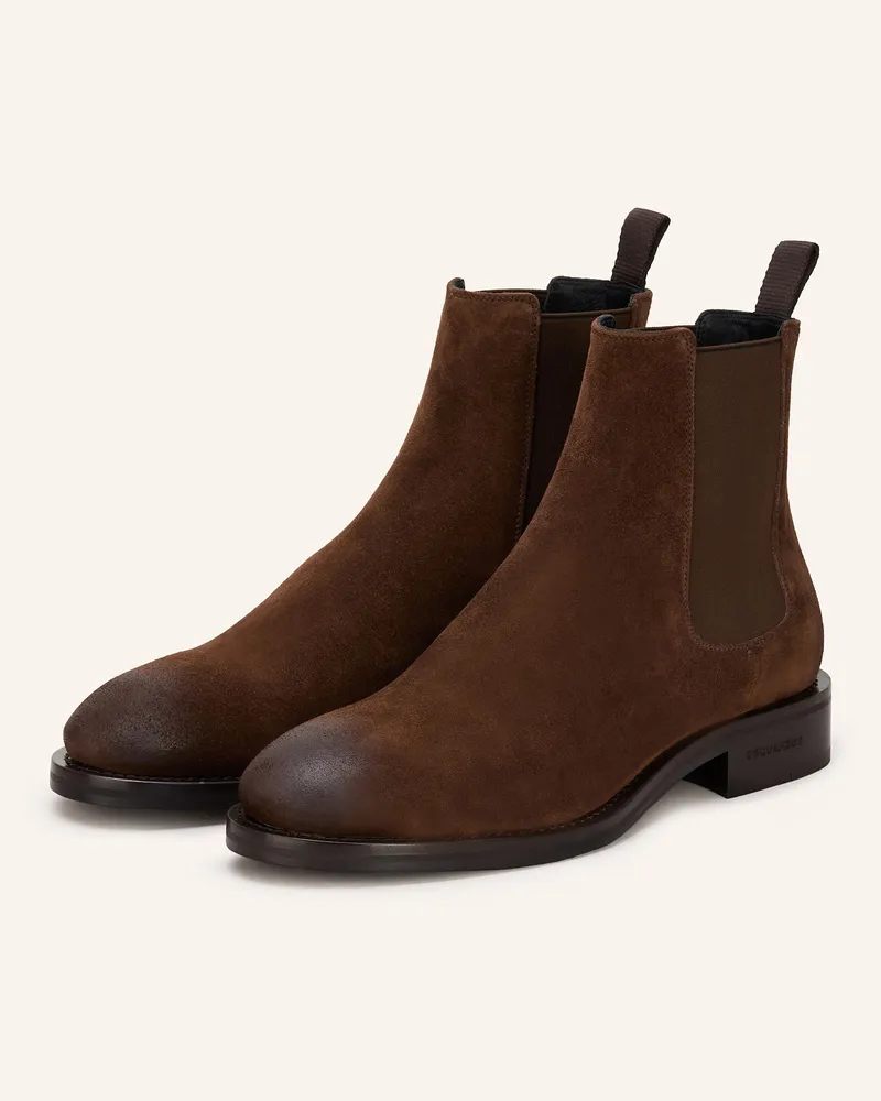 Dsquared2 Chelsea-Boots Dunkelbraun