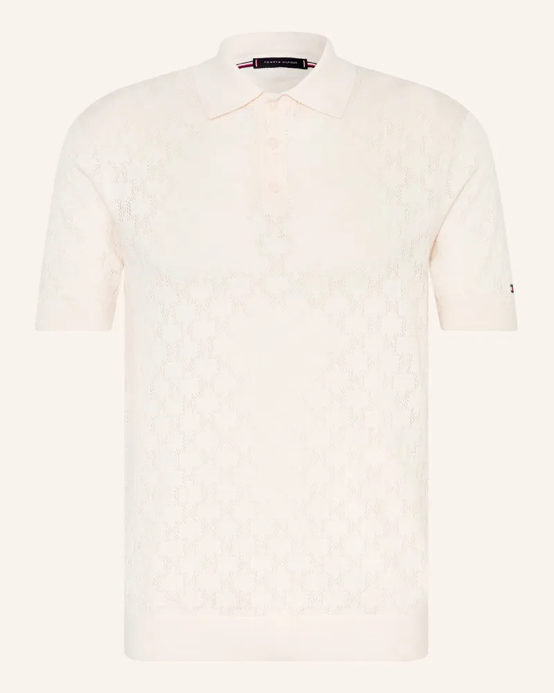 Tommy Hilfiger Strick-Poloshirt beige Creme