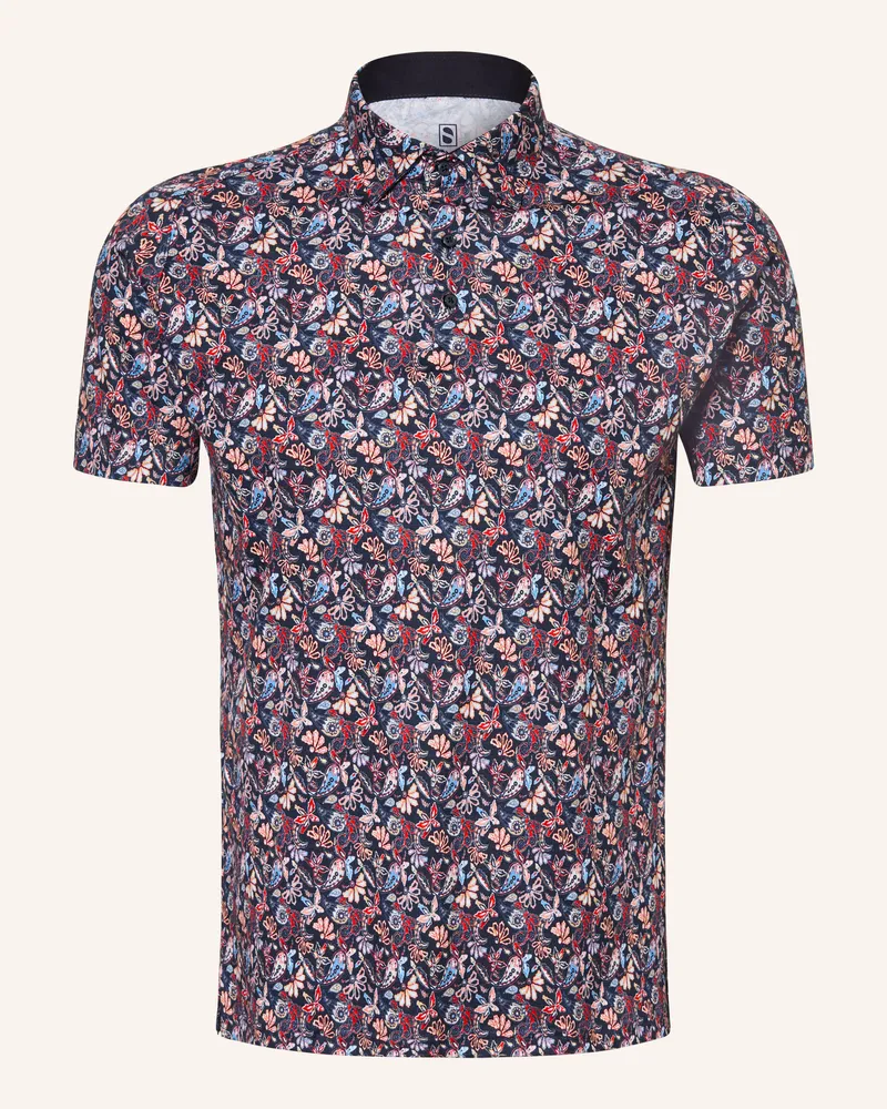 DESOTO Jersey-Poloshirt Dunkelblau