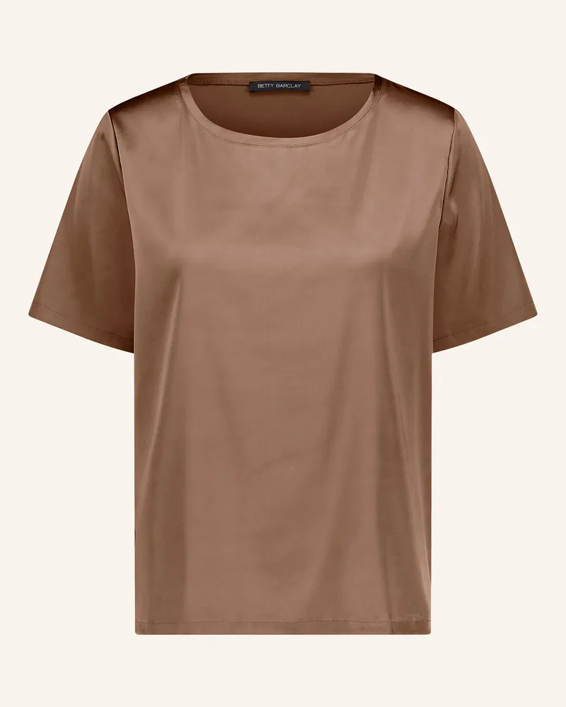 Betty Barclay Blusenshirt Aus Satin beige Braun