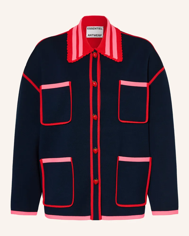 Essentiel Strickjacke Kokorico blau Dunkelblau