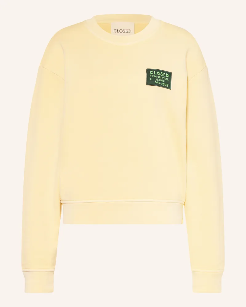 Closed Sweatshirt gelb Hellgelb