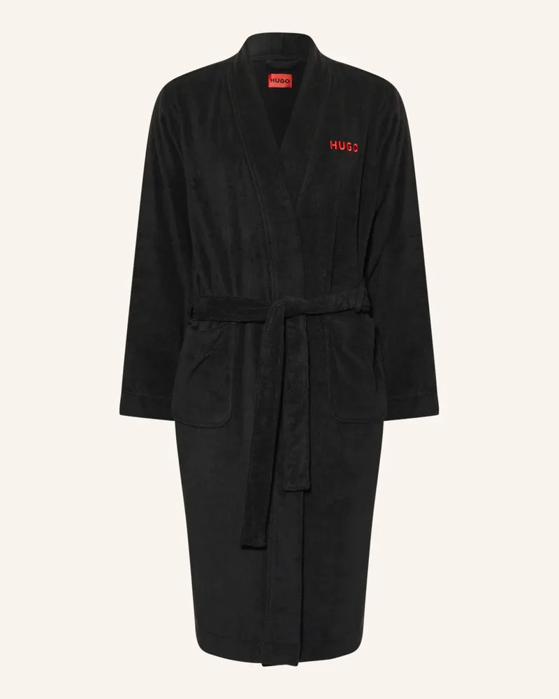 HUGO BOSS Herren-Bademantel TERRY GOWN Schwarz