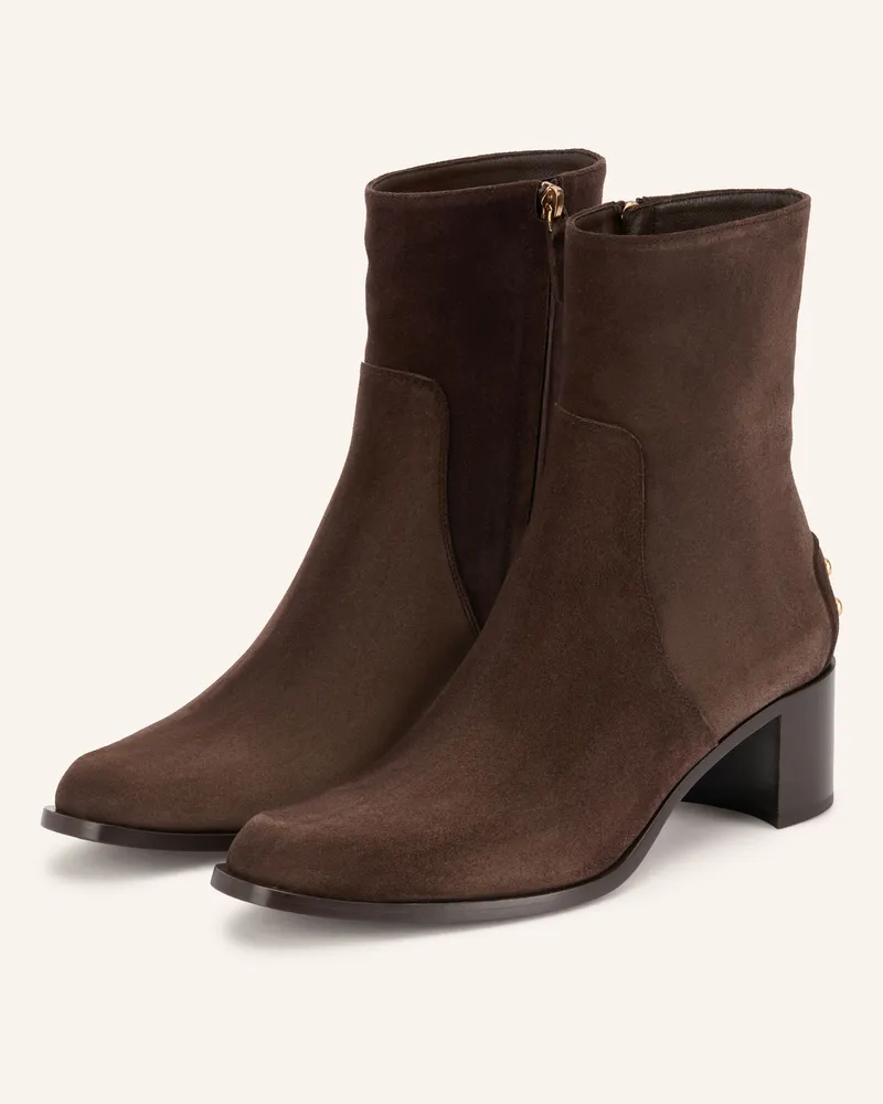 TOD'S Stiefeletten Mit Nieten braun Dunkelbraun