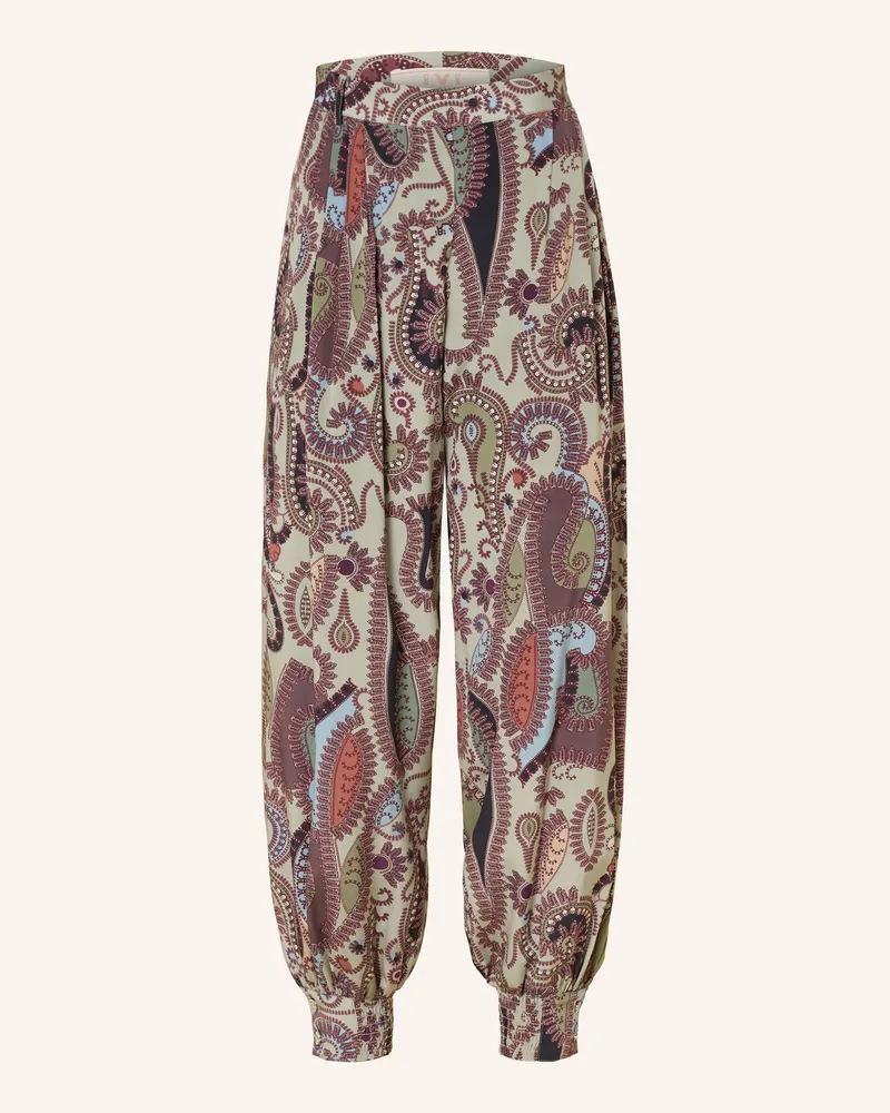 IVI Collection Hose Mit Seide gruen Hellgrün