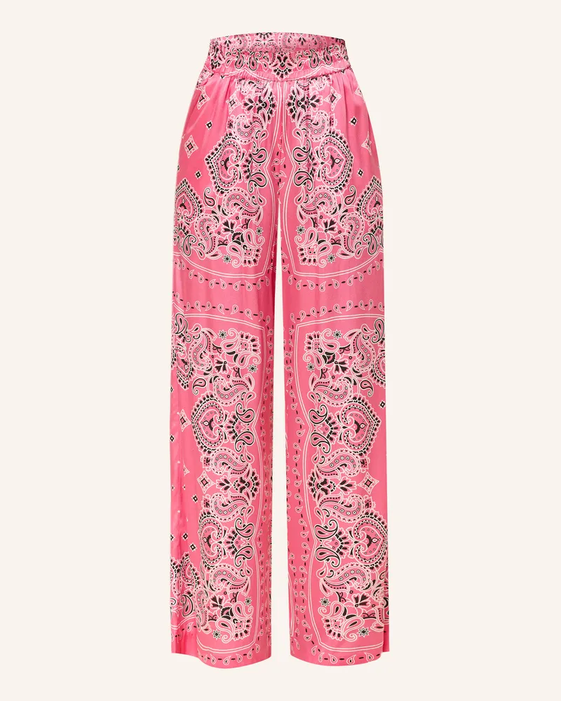 Darling Harbour Marlenehose Aus Seide rot Watermelon