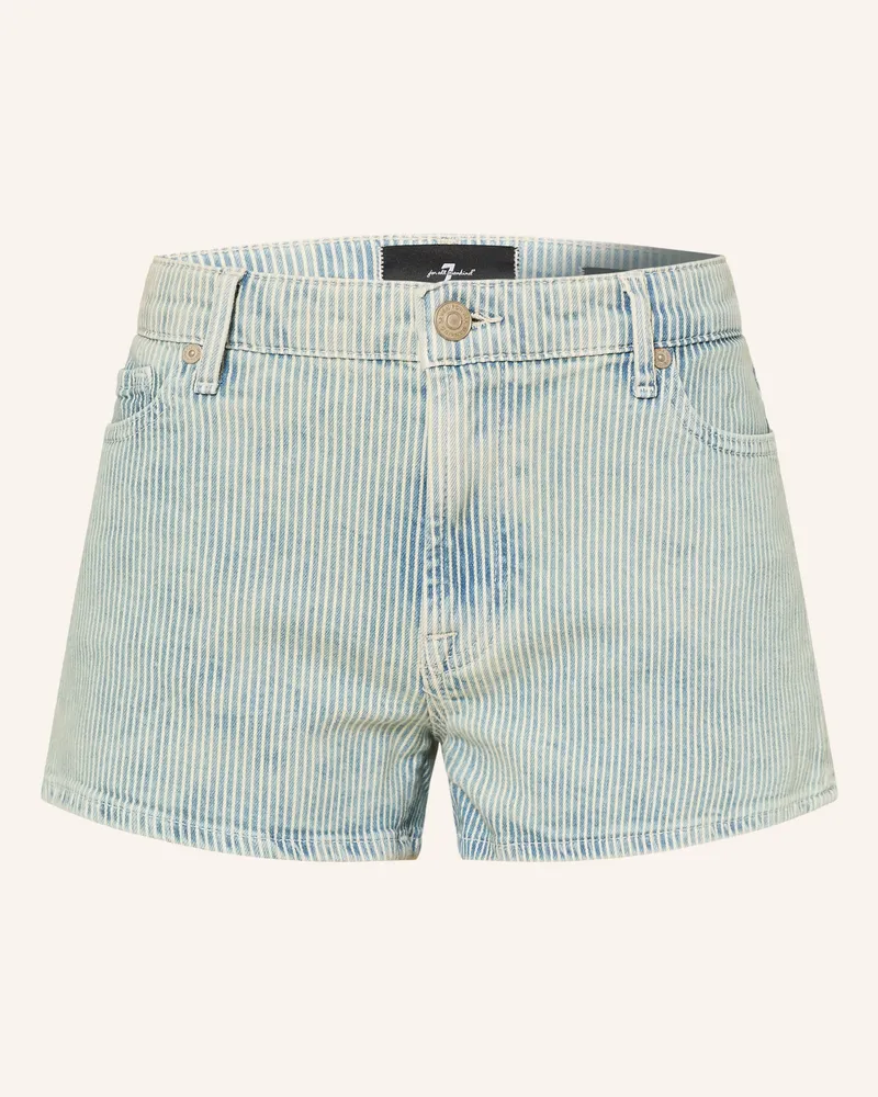 7 for all mankind Jeansshorts blau 3o4