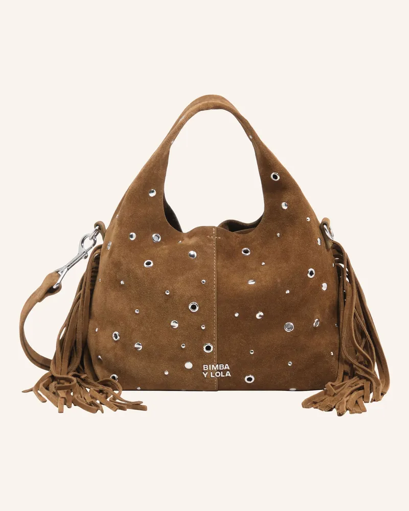 BIMBA Y LOLA Wildleder-Tasche gruen Grün