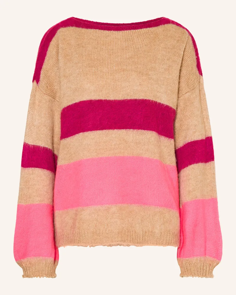 Miss Goodlife Pullover Mit Alpaka beige Hellbraun
