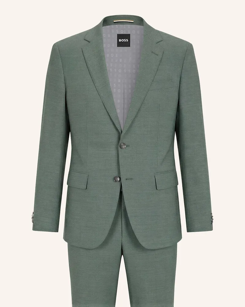 HUGO BOSS Business Anzug H-HUGE-2PCS-253 Slim Fit Grün