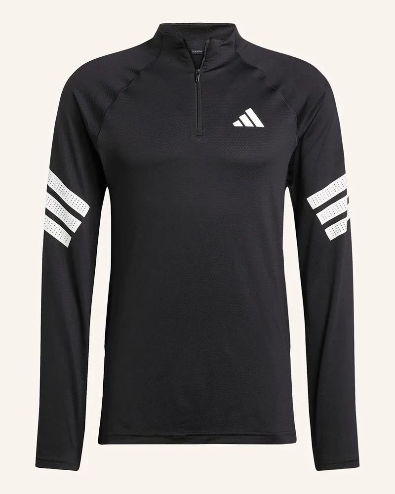 adidas Longsleeve ICON 3 STRIPES Schwarz
