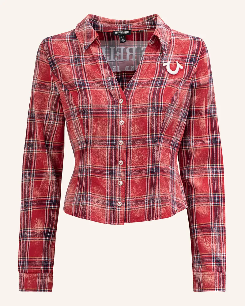 True Religion Karohemd Rot