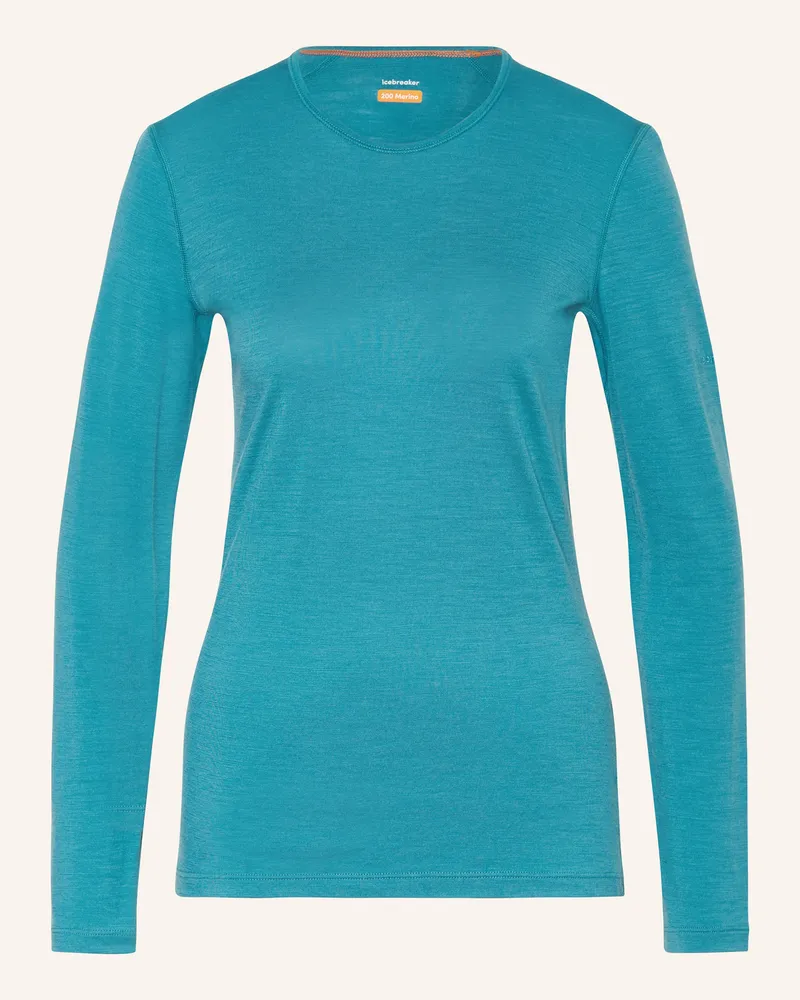 Icebreaker Funktionswäsche-Shirt 200 OASIS aus Merinowolle Petrol