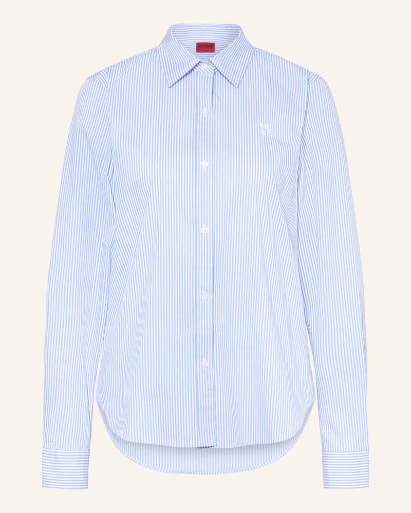 HUGO BOSS Hemdbluse THE ESSENTIAL SHIRT Hellblau