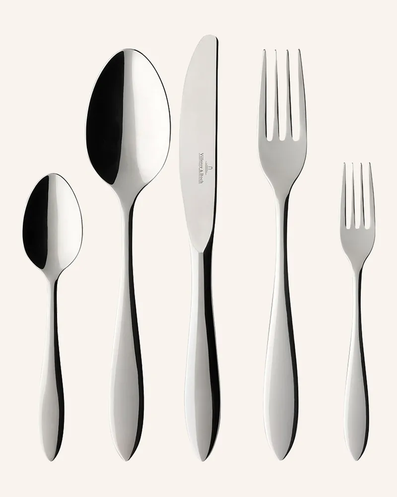 Villeroy & Boch Tafelbesteck 30tlg. ARTHUR GEBÜRSTET Silber